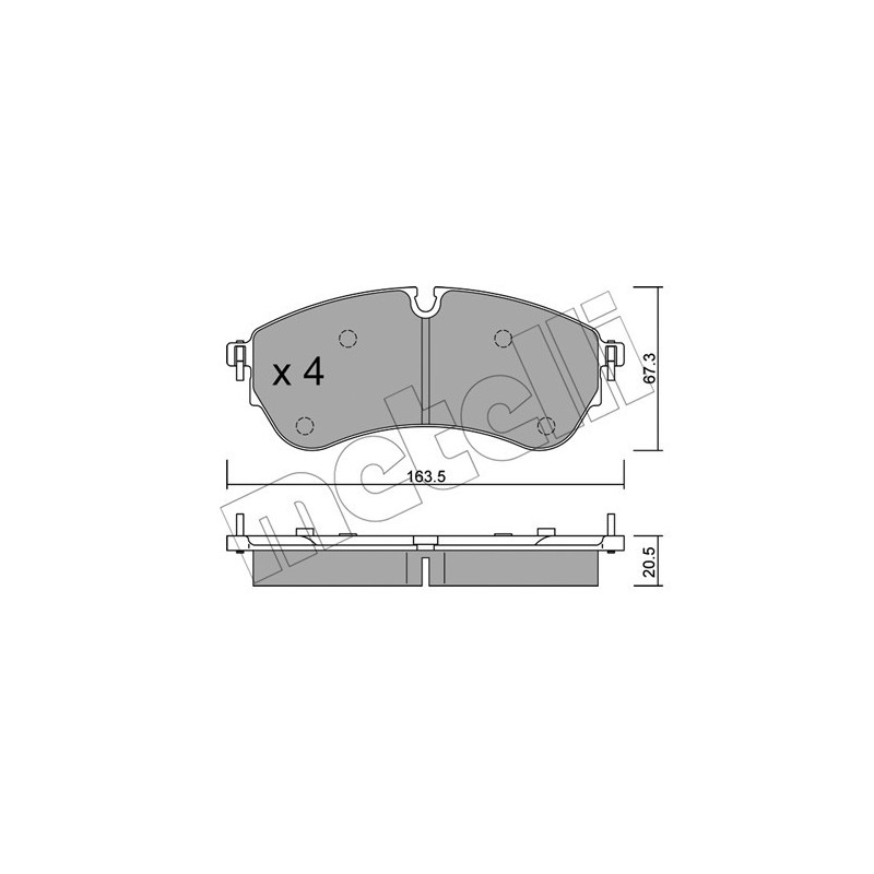METELLI 22-1173-0 Klocki hamulcowe