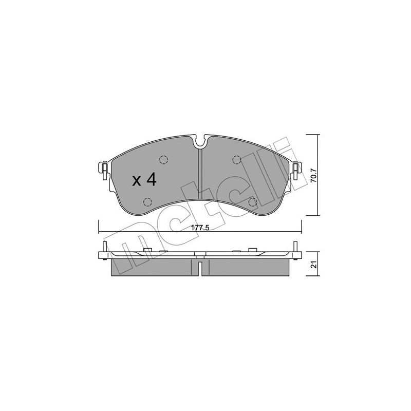 METELLI 22-1174-0 Brake Pads Set