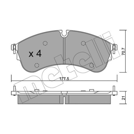 METELLI 22-1174-0 Pastillas de freno