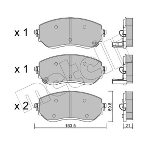 METELLI 22-1191-0 Pastillas de freno