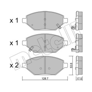 METELLI 22-1211-0 Brake Pads Set