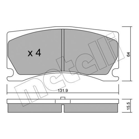 METELLI 22-1106-0 Bremsbeläge Hinten für