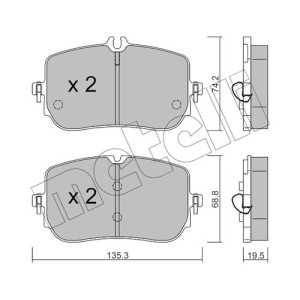 METELLI 22-1268-0 Bremsbeläge Vorne für