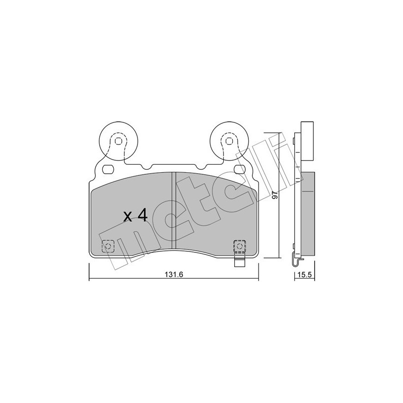 METELLI 22-1179-1 Plaquettes de frein Avant pour