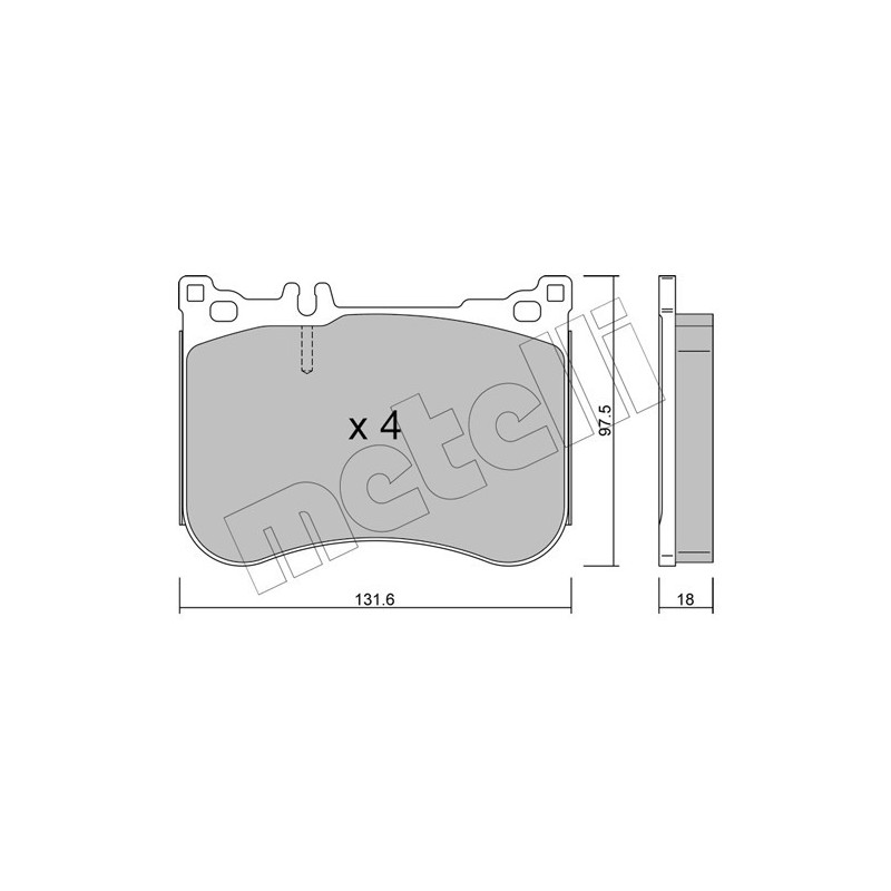 METELLI 22-1197-0 Brake Pads Set Front for