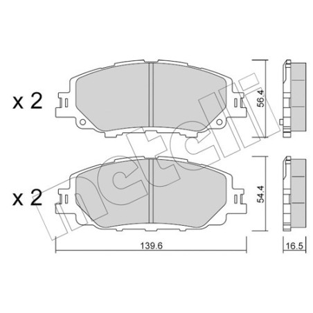 METELLI 22-1235-0 Brzdové platničky