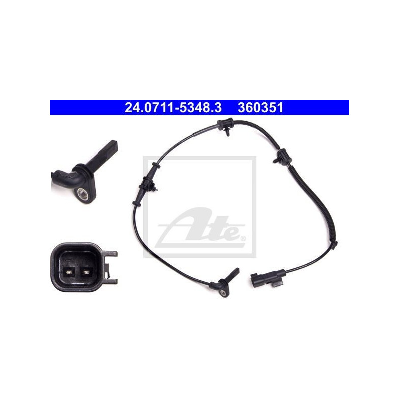 ATE 24.0711-5348.3 Czujnik ABS przód dla Astra Cruze Zafira Orlando Ampera Volt