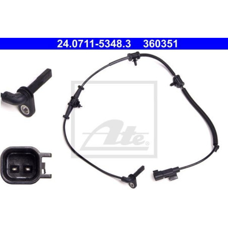 ATE 24.0711-5348.3 Sensore ABS numero giri ruota anteriore per Astra Cruze Zafira Orlando Ampera