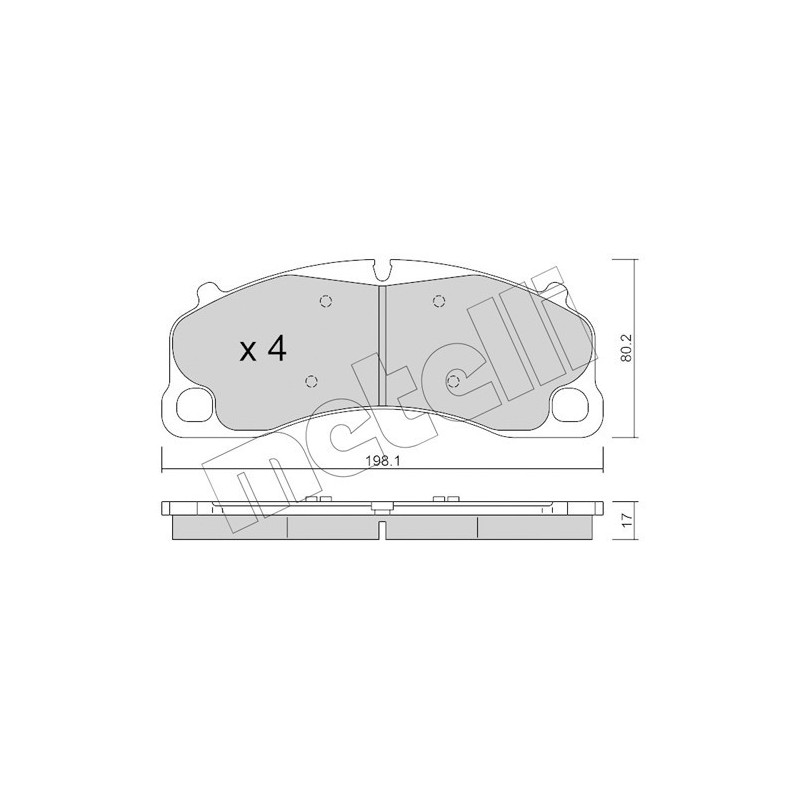 METELLI 22-1256-0 Klocki hamulcowe