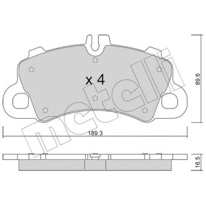 METELLI 22-1259-0 Pastillas de freno