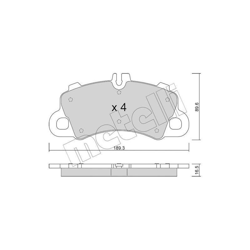 METELLI 22-1259-0 Plaquettes de frein