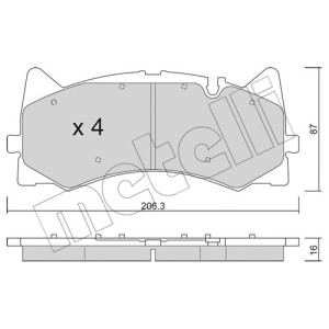 METELLI 22-1271-0 Klocki hamulcowe