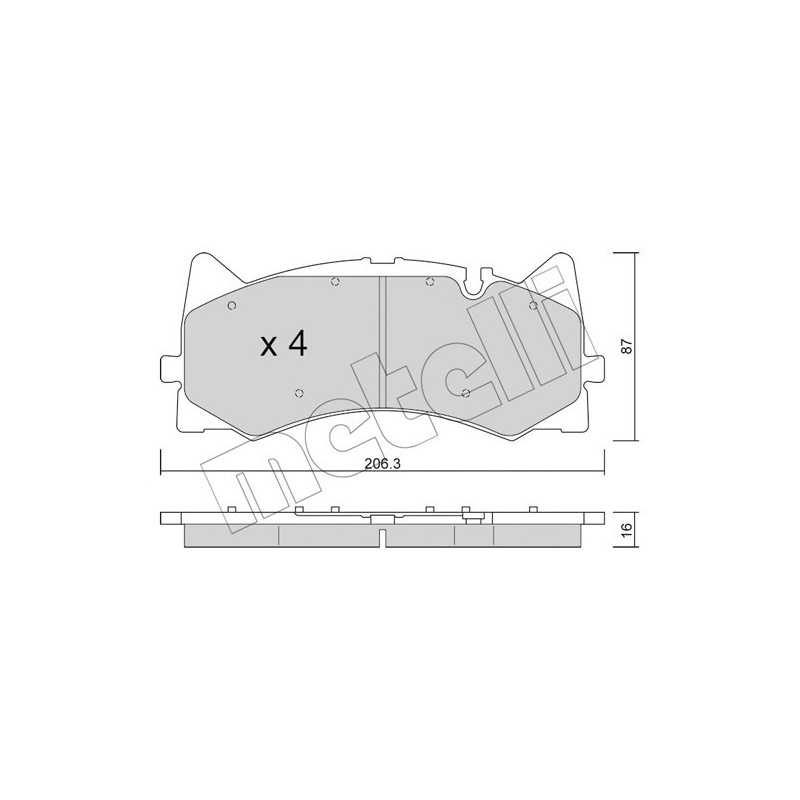 METELLI 22-1271-0 Brake Pads Set