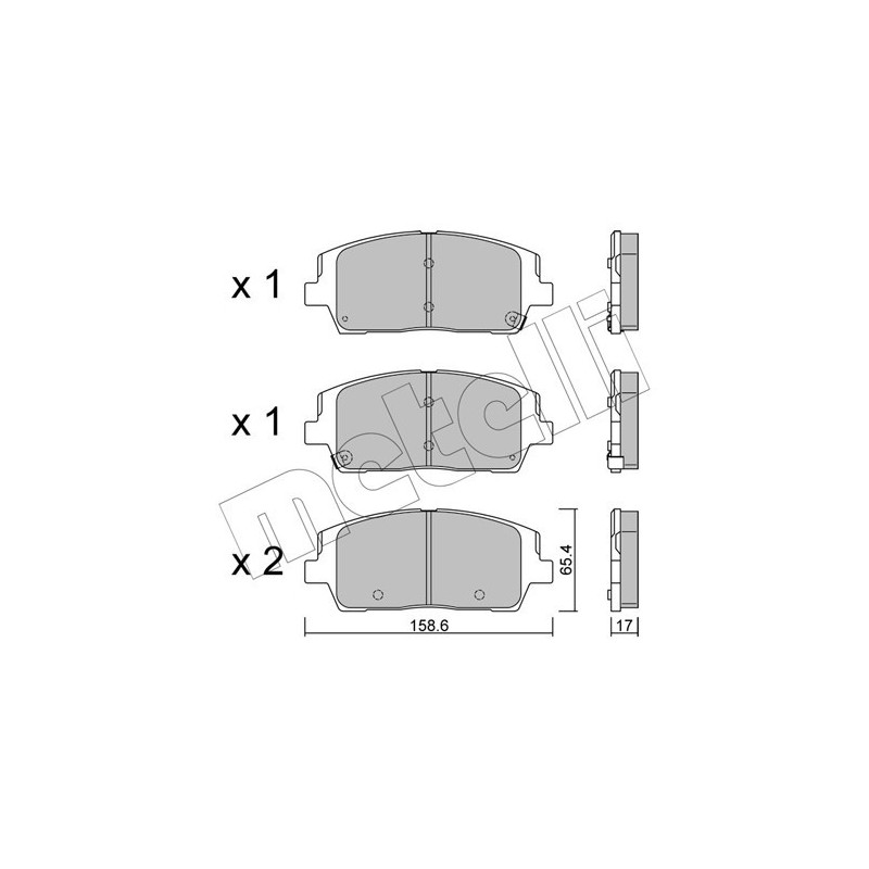 METELLI 22-1244-0 Brake Pads Set