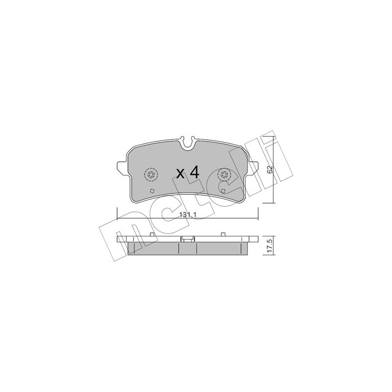 METELLI 22-1261-0 Plaquettes de frein