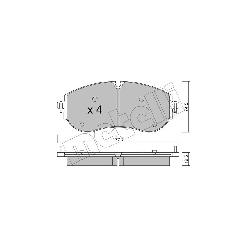 METELLI 22-1262-0 Klocki hamulcowe