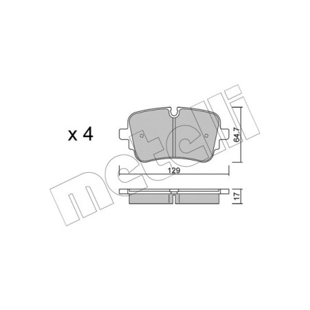 METELLI 22-1130-1 Pastiglie freno