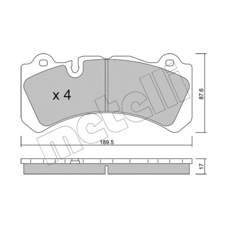 METELLI 22-1328-0 Klocki hamulcowe