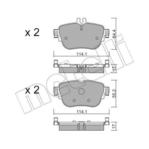 METELLI 22-1136-0 Klocki hamulcowe