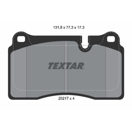 TEXTAR 2021701 Bremsbeläge Vorne für Land Rover Range Rover Sport Rover