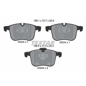 TEXTAR 2022401 Pastillas de freno delantero para 9-3 Vectra 9-3X Signum BLS