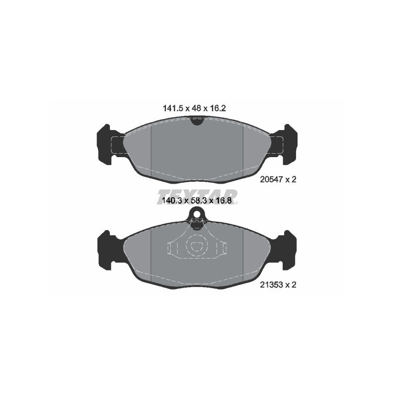 TEXTAR 2054701 Brake Pads Set Front for