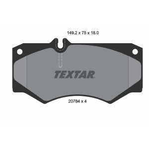 TEXTAR 2078401 Plaquettes de frein Avant pour