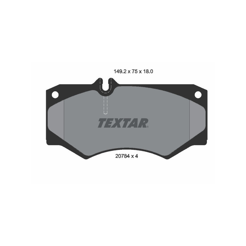 TEXTAR 2078401 Plaquettes de frein Avant pour