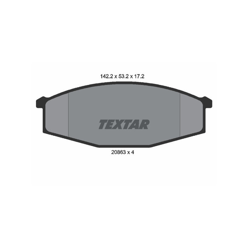 TEXTAR 2086301 Klocki hamulcowe przód dla Nissan Patrol