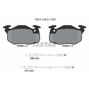 TEXTAR 2090604 Bremsbeläge Vorne für ZX 306 Club 106 C15