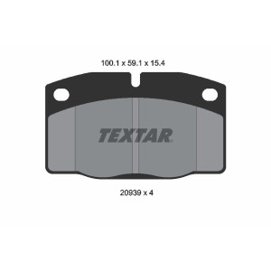 TEXTAR 2093903 Klocki hamulcowe przód dla Kadett Ascona Cavalier Astra Corsa Rekord Vectra