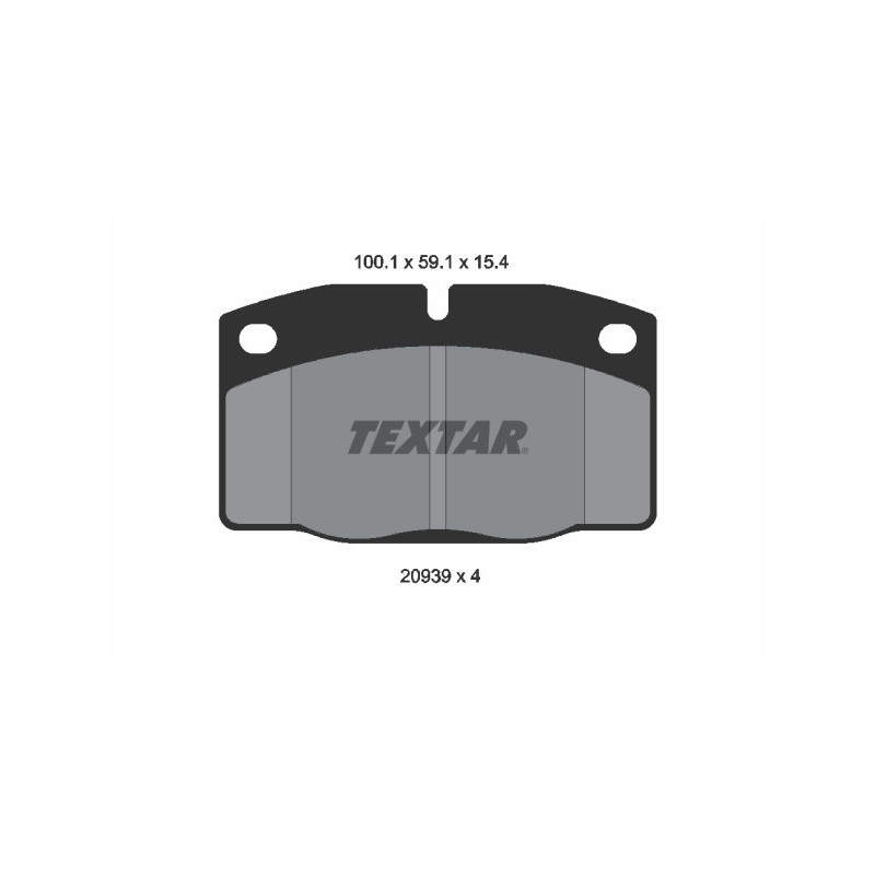 TEXTAR 2093903 Pastillas de freno delantero para Kadett Ascona Cavalier Astra Corsa Rekord