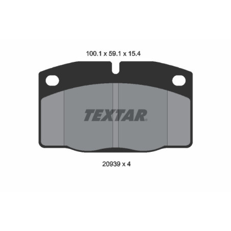 TEXTAR 2093903 Brzdové destičky přední pro Kadett Ascona Cavalier Astra Corsa Rekord