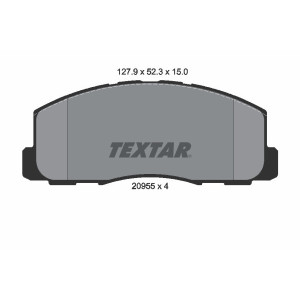 TEXTAR 2095501 Brzdové platničky predný pre Galant Lancer Colt Cordia