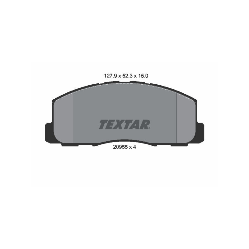 TEXTAR 2095501 Plaquettes de frein avant pour Galant Lancer Colt Cordia