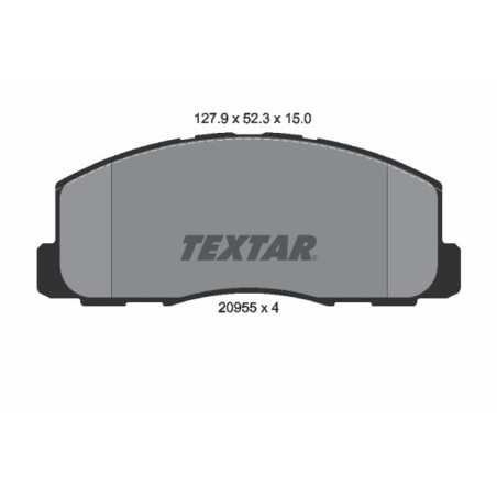 TEXTAR 2095501 Bremsbeläge Vorne für