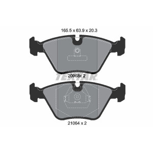 TEXTAR 2096801 Pastillas de freno delantero para BMW 5 7 Z3 3