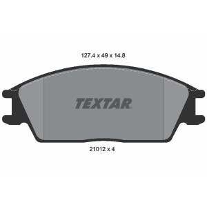 TEXTAR 2101204 Pastiglie freno anteriore per Getz Pony Accord S Stellar