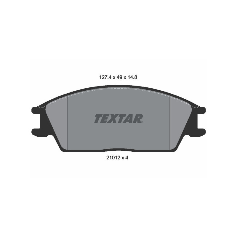 TEXTAR 2101204 Brake Pads Set Front for Getz Pony Accord S Stellar