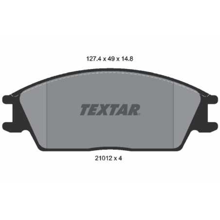 TEXTAR 2101204 Plaquettes de frein Avant pour