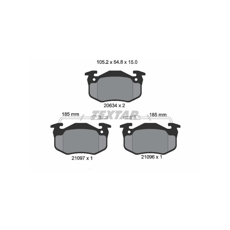 TEXTAR 2109601 Brake Pads Set Front for