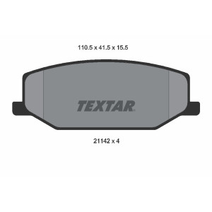 TEXTAR 2114202 Brzdové platničky predný pre Jimny SJ Samurai Super AZOFFROAD
