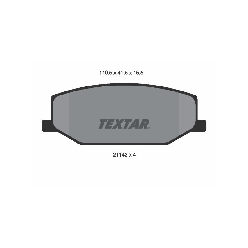 TEXTAR 2114202 Bremsbeläge Vorne für Jimny SJ Samurai Super AZOFFROAD