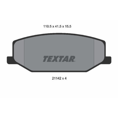 TEXTAR 2114202 Brzdové destičky přední pro Jimny SJ Samurai Super AZOFFROAD