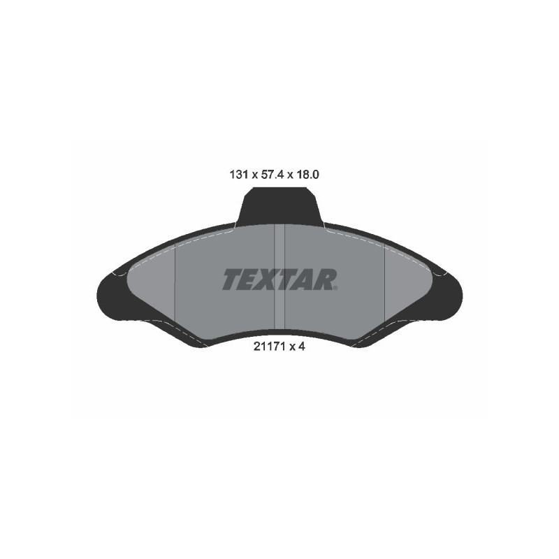 TEXTAR 2117105 Bremsbeläge Vorne für