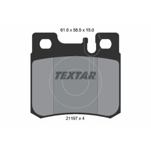 TEXTAR 2119701 Brake Pads Set Rear for Mercedes 124 E C SL SLK 190