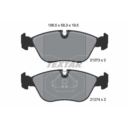 TEXTAR 2127304 Klocki hamulcowe przód dla Volvo 850 S70 V70 C70 XC70