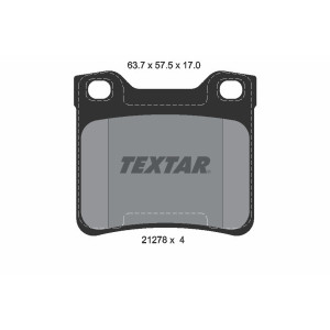 TEXTAR 2127803 Pastiglie freno posteriore per Peugeot 406 607