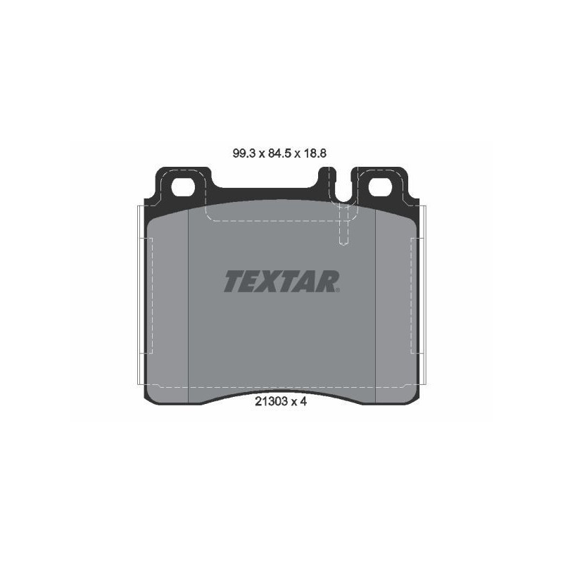 TEXTAR 2130304 Brzdové platničky predný pre Mercedes S
