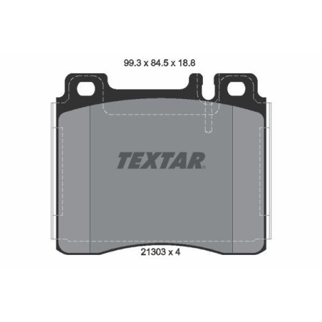 TEXTAR 2130304 Plaquettes de frein Avant pour